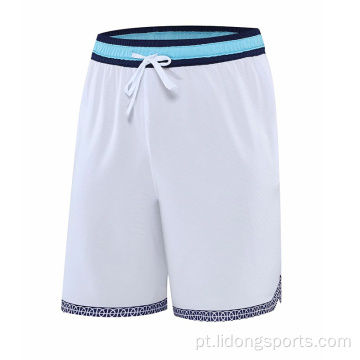 Verão masculino de basquete de moda shorts de ginástica respirável